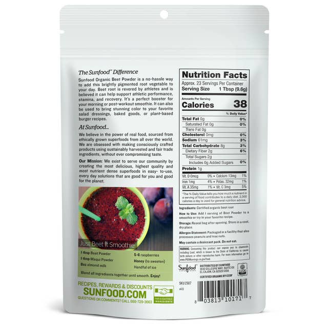 Beet Powder, 8oz, Organic