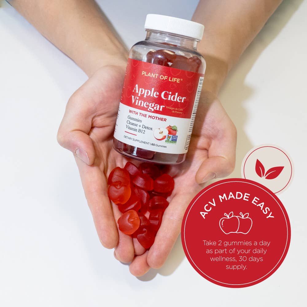 Apple Cider Vinegar Gummies with 'Mother' - 60 Count