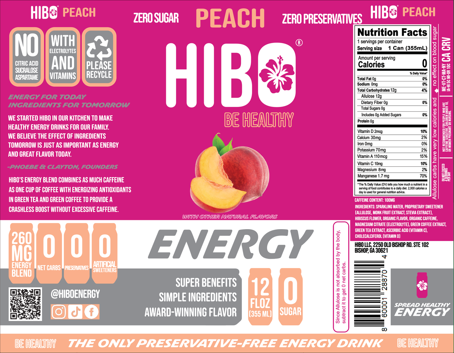 HIBO ENERGY PEACH