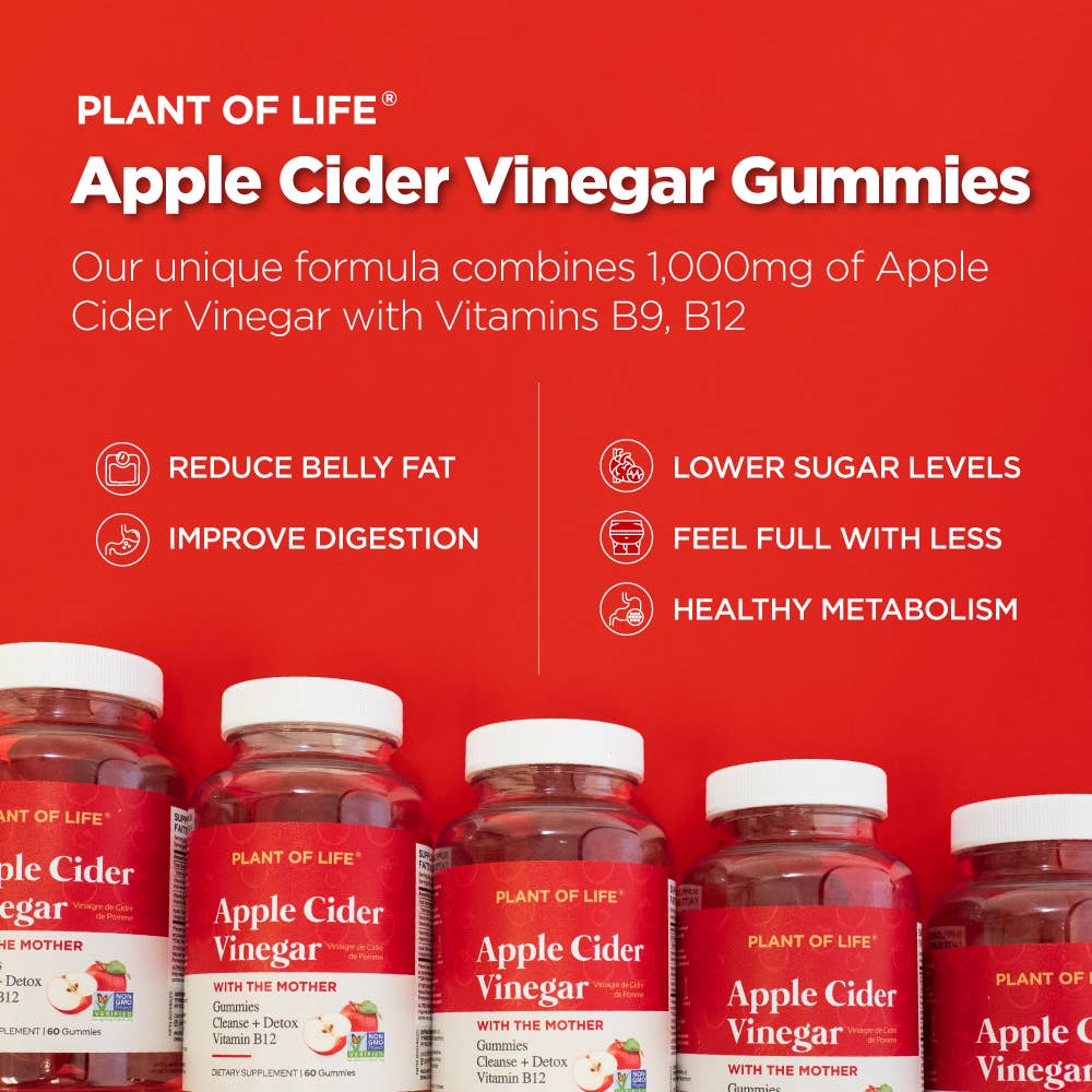 Apple Cider Vinegar Gummies with 'Mother' - 60 Count