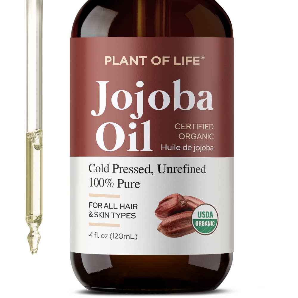 Jojoba Oil | Organic | Skin, Hair, DIY | 100% Pure | Size