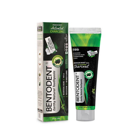 Bentodent Activated Charcoal with Mint Natural Toothpaste
