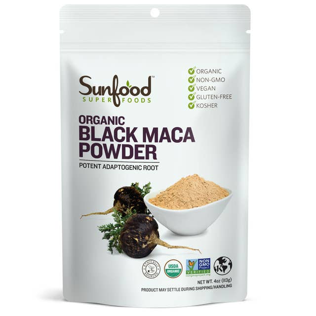 Maca Powder, Black, 4oz, Organic